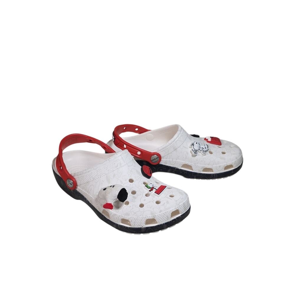 CROCS Peanuts Classic Clogs Snoopy Graphic Womens Size 9 Mens Size 7 NEW